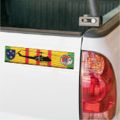 VSMのリボンのD/1/1st Cav第23 Inf Div UH-1 Huey バンパーステッカー (トラック上)