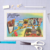 VTの古いヴィンテージ旅行記念品バーモント州 薄葉紙 (クラフト)