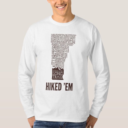 VTロングトレイルハイク長袖Tシャツ（茶色） Tシャツ (正面)