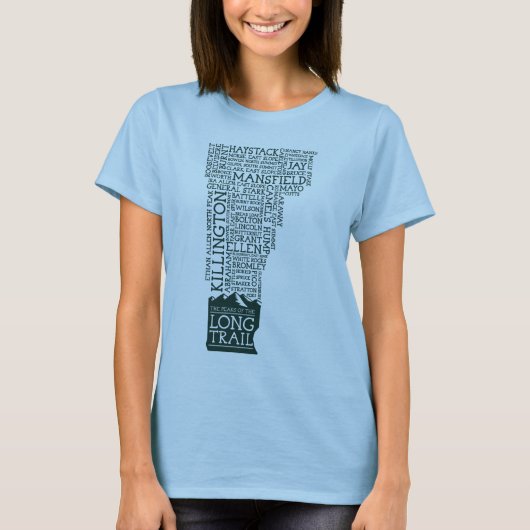 VTロングトレイル女子アメリカンアパレルTシャツ Tシャツ (正面)