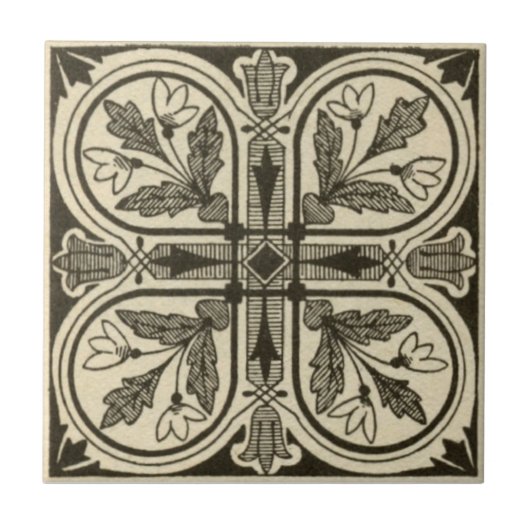 VT0005再生のアンティークTransferware タイル (正面)