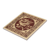 VT0006再生のアンティークTransferware タイル (側面)