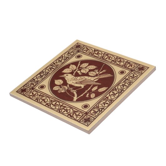 VT0006再生のアンティークTransferware タイル (側面)