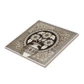 VT0007再生のアンティークTransferware タイル (側面)