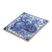 VT0017再生のアンティークTransferware タイル (側面)