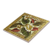 VT0018再生のアンティークTransferware タイル (側面)