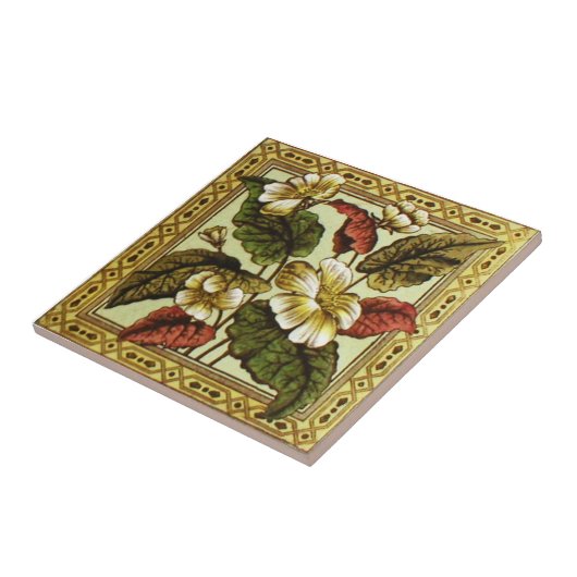 VT0018再生のアンティークTransferware タイル (側面)