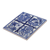 VT0028再生のアンティークTransferware タイル (側面)