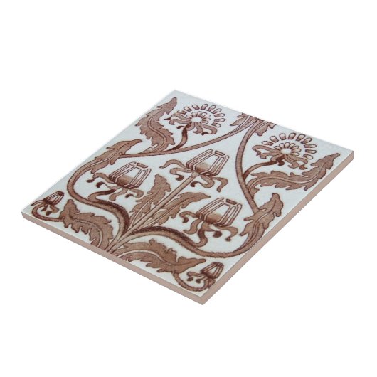 VT0029再生のアンティークTransferware タイル (側面)