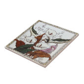 VT0032再生のアンティークTransferware タイル (側面)