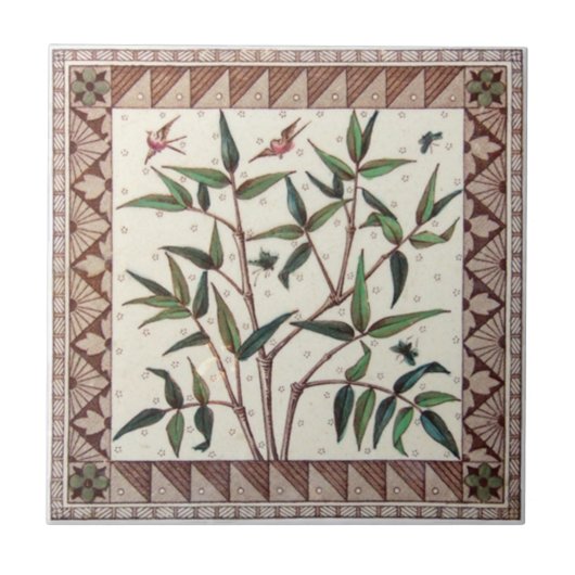 VT0043再生のアンティークTransferware タイル (正面)