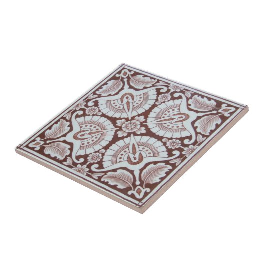 VT0048再生のアンティークTransferware タイル (側面)