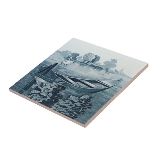 VT0067再生のアンティークTransferware タイル (側面)