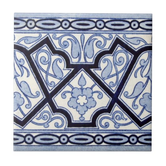 VT0070再生のアンティークTransferware タイル (正面)