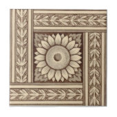 VT0074再生のアンティークTransferware タイル (正面)