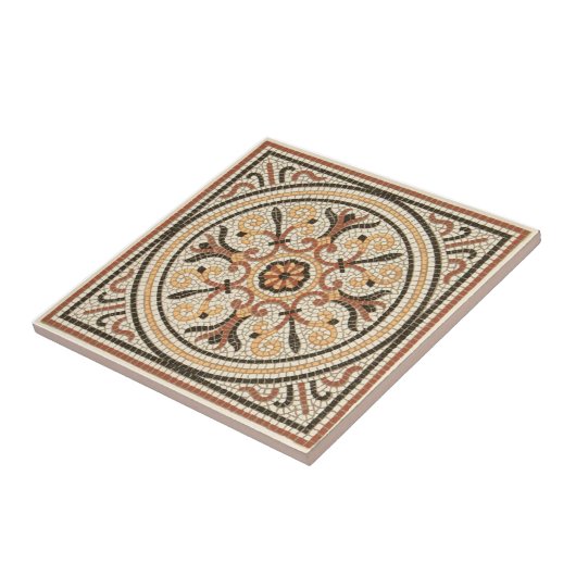 VT0075再生のアンティークTransferware タイル (側面)