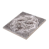 VT0076再生のアンティークTransferware タイル (側面)