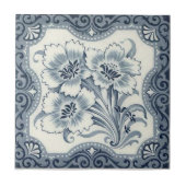 VT0079再生のアンティークTransferware タイル (正面)