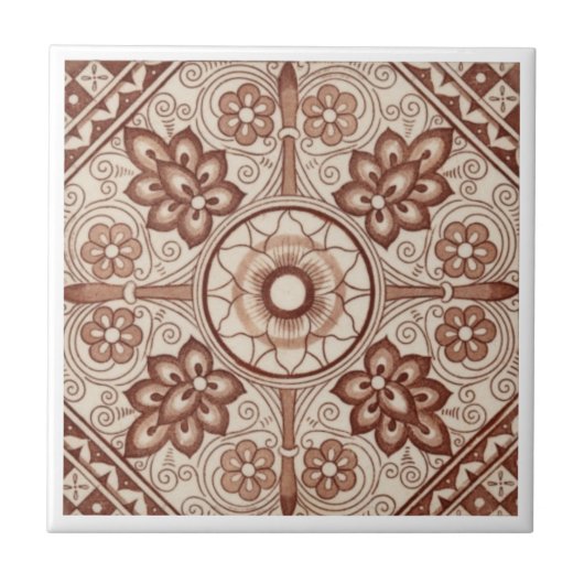 VT0100再生のアンティークTransferware タイル (正面)