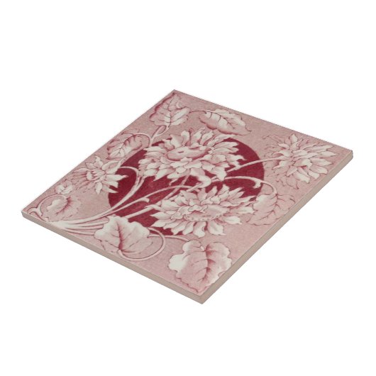 VT0102再生のアンティークTransferware タイル (側面)