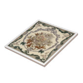 VT0106再生のアンティークTransferware タイル (側面)