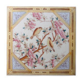 VT0107再生のアンティークTransferware タイル (正面)