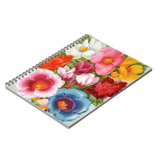 VTGボタニカルベゴニアス&グロキシニアススパイラルノートブック ノートブック (左側)