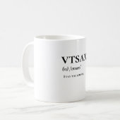 VTSAX & Stay The Course - Boglehead Mag コーヒーマグカップ (正面左)