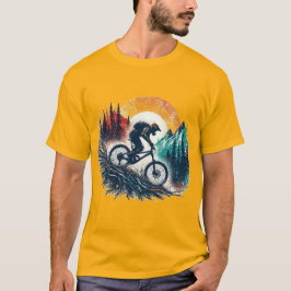 VTT Vintage en Montagne – Design Rétro Cyclisme Tシャツ