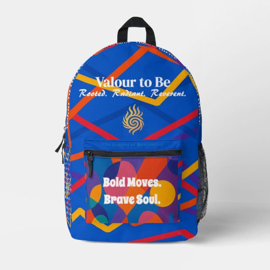 VTVB-BOLDMOVES3-BP - Backpacks プリントバックパック (正面)