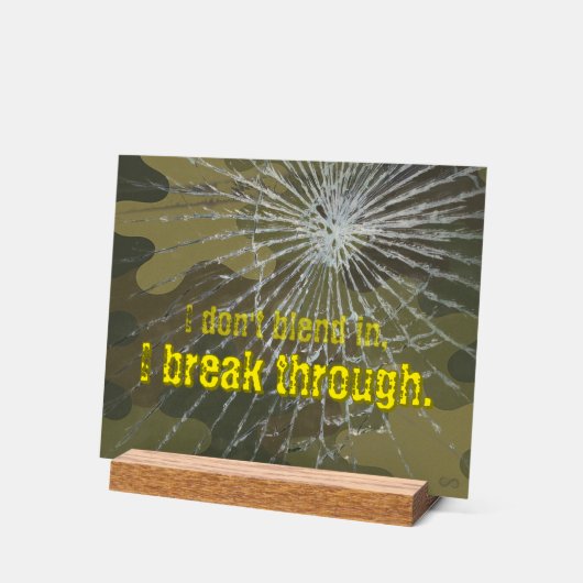 VTVB-BREAKTHRU1-AS - Acrylic Sign アクリルサイン (傾斜)