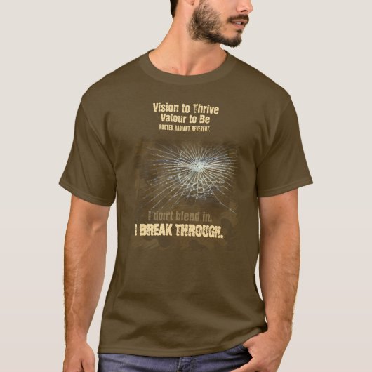 VTVB-BREAKTHRU2-BRN-T - Tシャツ (正面)