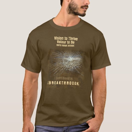 VTVB-BREAKTHRU4-BRN-T - Tシャツ (正面)