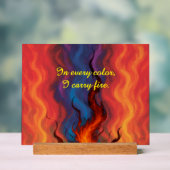 VTVB-I-CARRYFIRE-AS - Acrylic Sign アクリルサイン (ニュートラル)