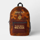 VTVB-TRAINQUIET1-BP - Backpack プリントバックパック (正面)