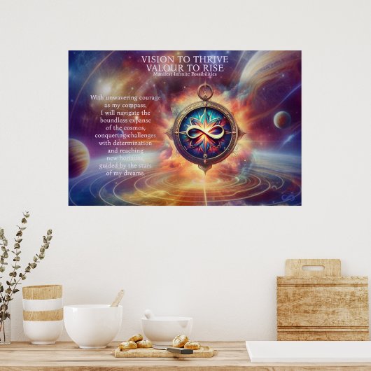 VTVR-ABSTRACTCOMPASS1A-POSTER - ポスター (キッチン)