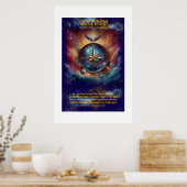 VTVR-AbstractCompass2A-Poster - ポスター (キッチン)