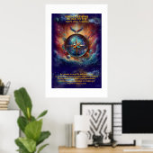 VTVR-AbstractCompass2A-Poster - ポスター (ホームオフィス)