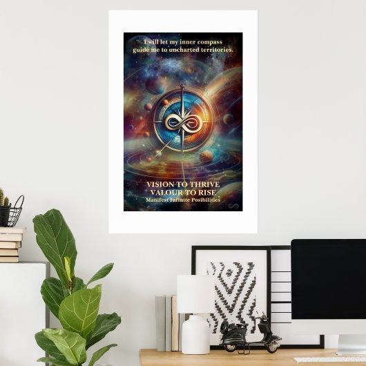 VTVR-ABSTRACTCOMPASS4A-POSTER - ポスター (ホームオフィス)