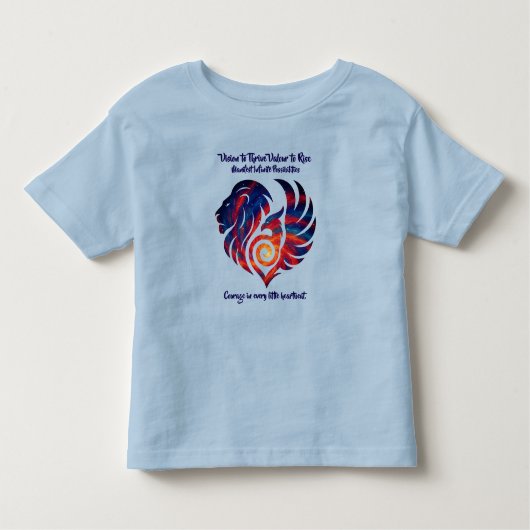 VTVR-COURAGEHEARTBEAT-BT - 赤ちゃん用トップス トドラーTシャツ (正面)