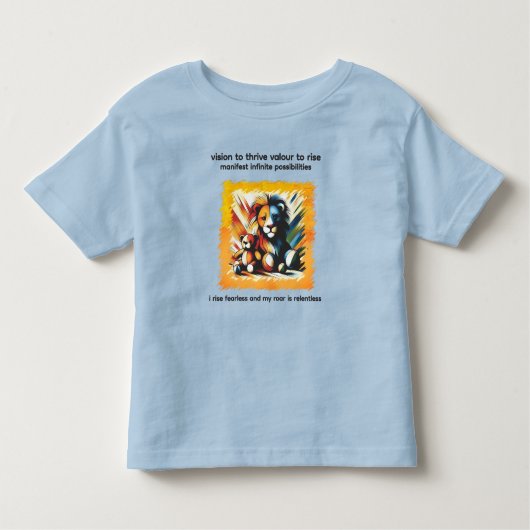 VTVR-RISEFEARLESS1-BT - Baby Tops トドラーTシャツ (正面)
