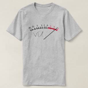 VUメータサウンドレベルスタジオ Tシャツ