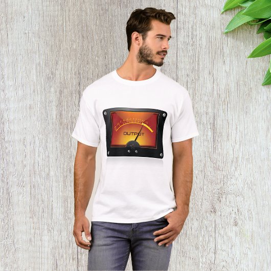 VUメーター出力ゲージ オーディオレベルメーター Tシャツ