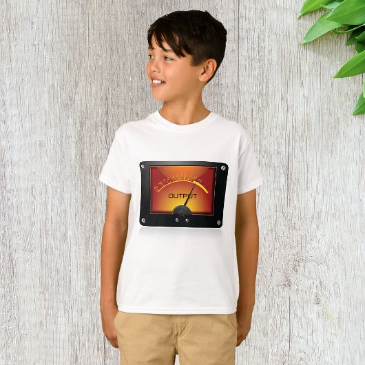 VUメーター出力ゲージ オーディオレベルメーター Tシャツ