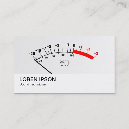 VUメーター01 名刺 (正面)