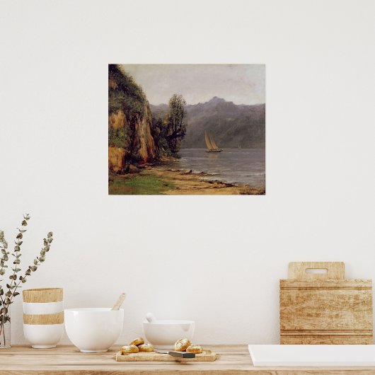 Vue du Lac Leman、c.1873-77 ポスター (キッチン)