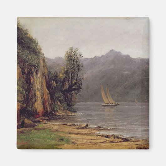 Vue du Lac Leman、c.1873-77 マグネット (正面)