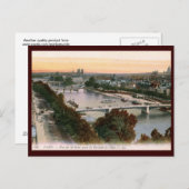 Vue sur la Seine,パリ,フランスヴィンテージ ポストカード (正面/裏面)