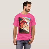 Vuelta Aエスパーナ抽象芸術競走プリント法 Tシャツ (正面フル)