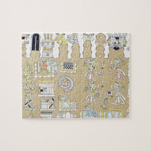 「Vues des Cordillieresからのメキシコ象形文字、 ジグソーパズル (横)